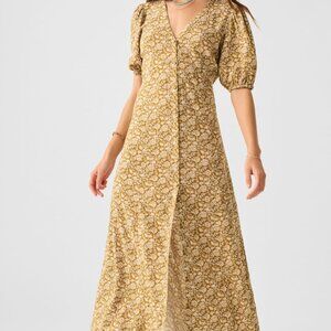 Faherty button front Havana Dress
